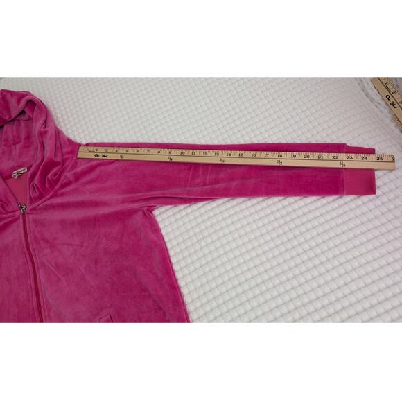 Juicy Couture velour crystal zip up tracksuit hoodie - Picture 14 of 15